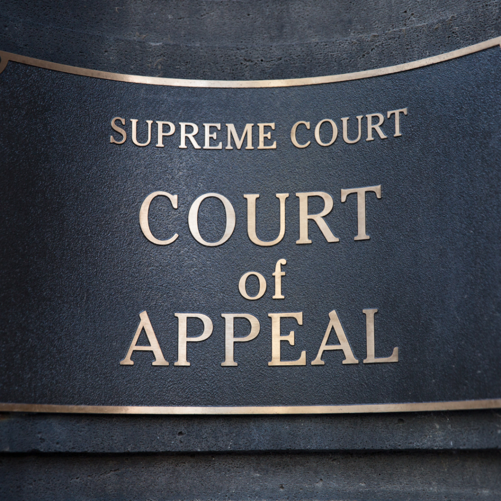 Book with the title Court of Appeal